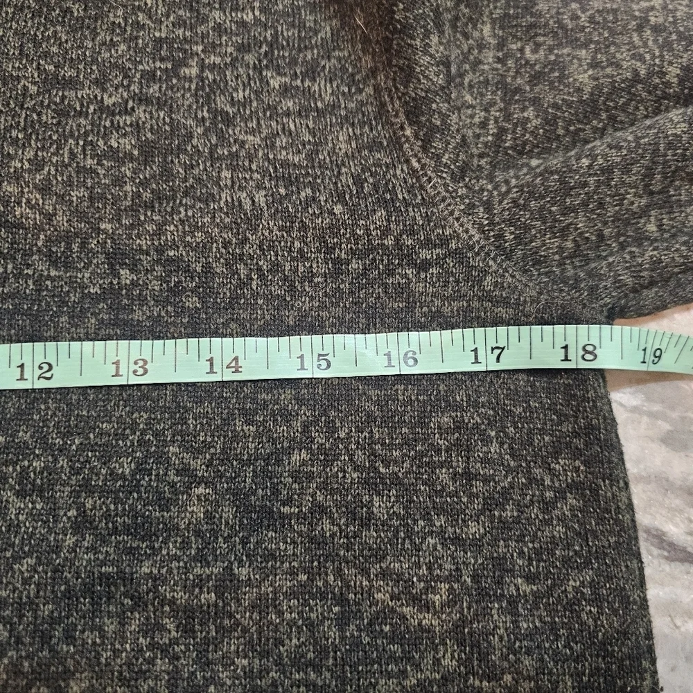 Old Navy XL Fleece Pullover Sweater | Marled Gray Button Collar (14–16)